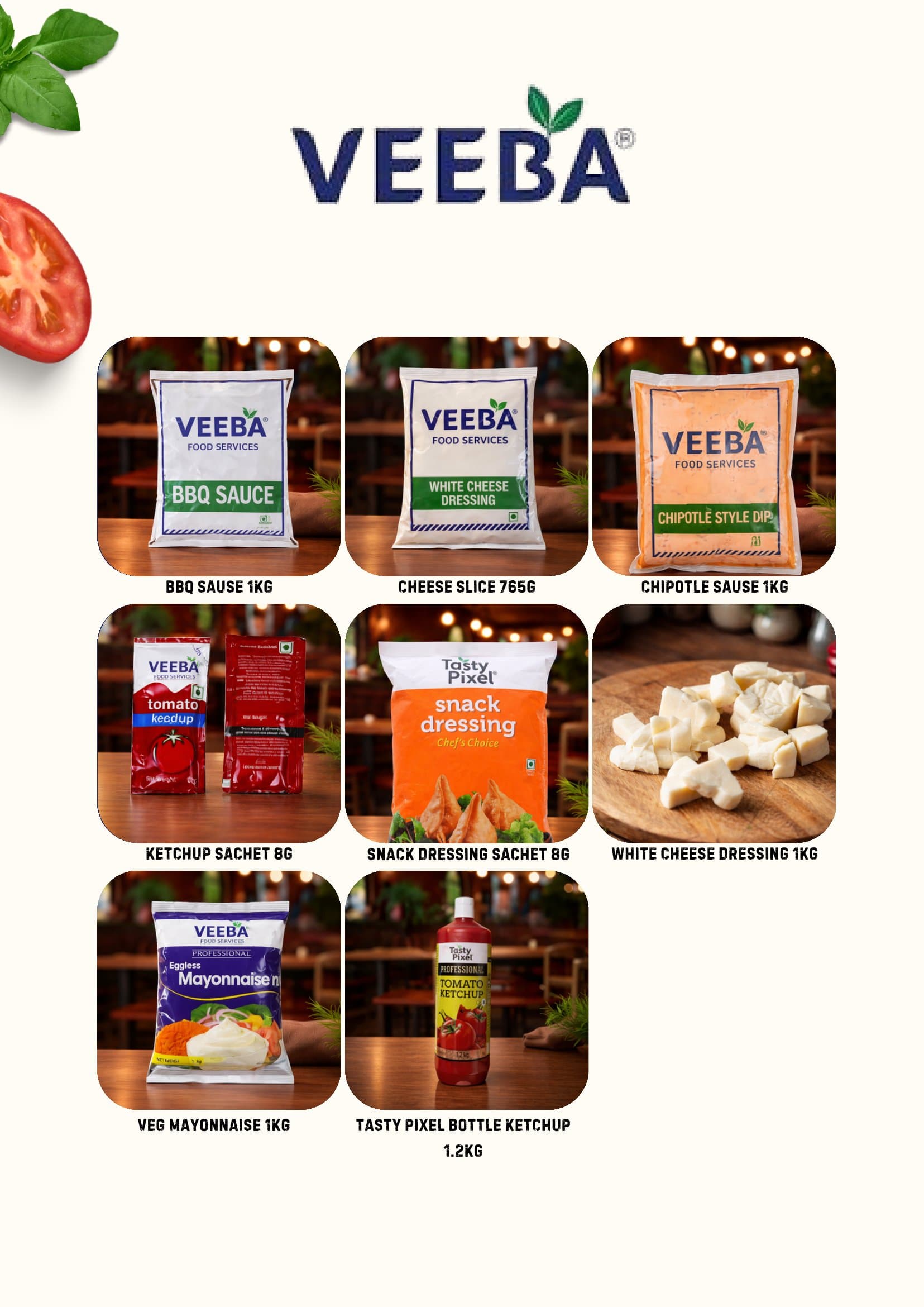 Veeba · Tasty Pixel product range